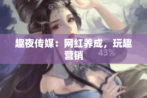 趣夜传媒：网红养成，玩趣营销