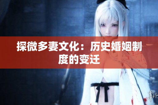 探微多妻文化：历史婚姻制度的变迁