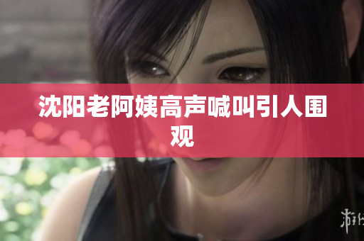 沈阳老阿姨高声喊叫引人围观