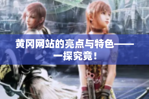 黄冈网站的亮点与特色——一探究竟！