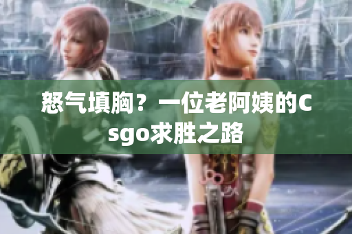 怒气填胸？一位老阿姨的Csgo求胜之路