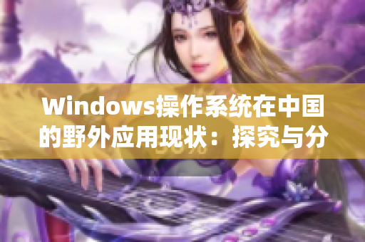 Windows操作系统在中国的野外应用现状：探究与分析