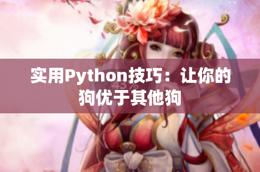 实用Python技巧：让你的狗优于其他狗