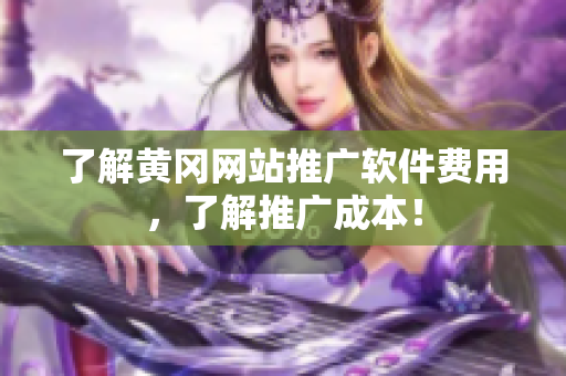 了解黄冈网站推广软件费用，了解推广成本！
