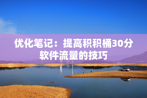 优化笔记：提高积积桶30分软件流量的技巧