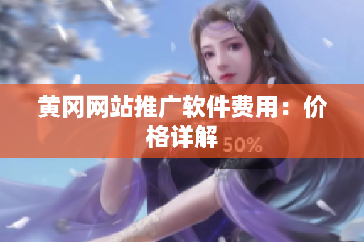 黄冈网站推广软件费用：价格详解
