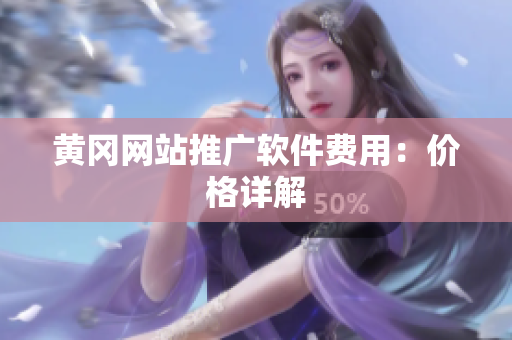 黄冈网站推广软件费用：价格详解