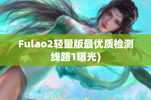 Fulao2轻量版最优质检测线路1曝光)