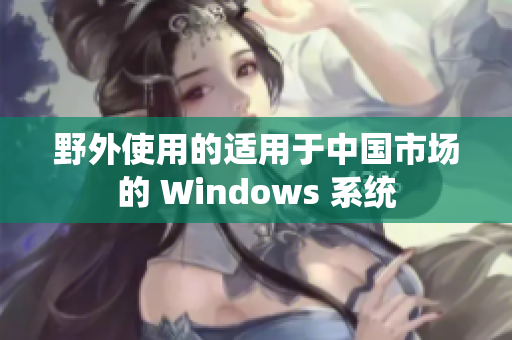 野外使用的适用于中国市场的 Windows 系统