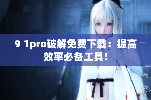 9 1pro破解免费下载：提高效率必备工具！