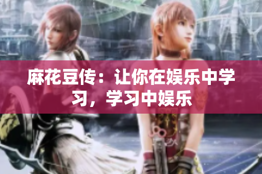 麻花豆传：让你在娱乐中学习，学习中娱乐