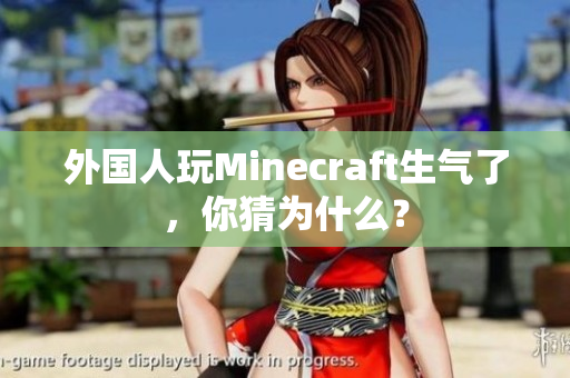 外国人玩Minecraft生气了，你猜为什么？