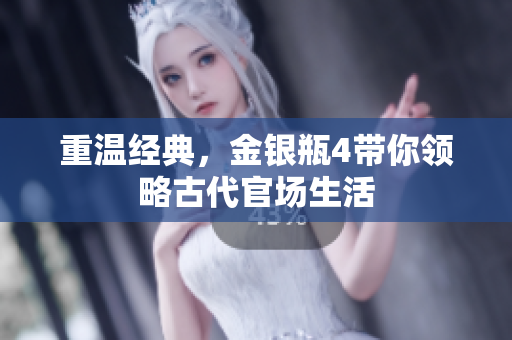重温经典，金银瓶4带你领略古代官场生活