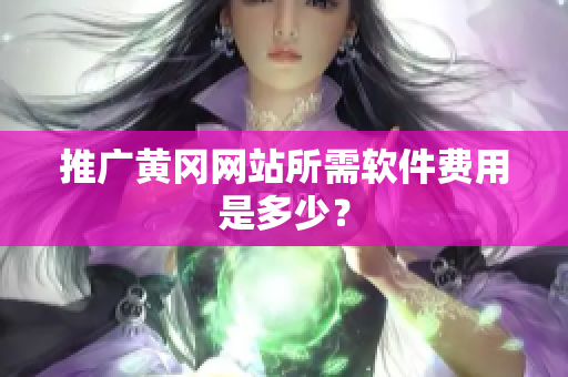 推广黄冈网站所需软件费用是多少？