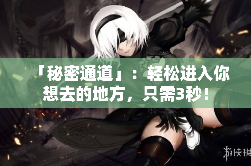 「秘密通道」：轻松进入你想去的地方，只需3秒！
