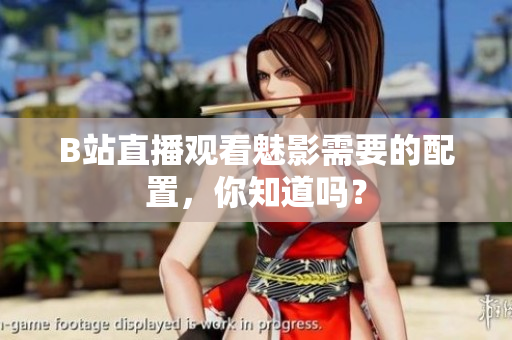 B站直播观看魅影需要的配置，你知道吗？