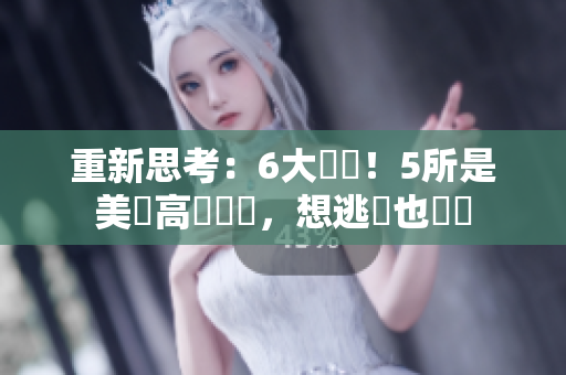 重新思考：6大監獄！5所是美國高壓監獄，想逃獄也沒門