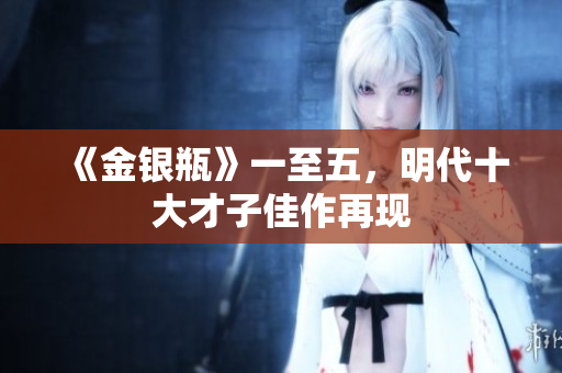《金银瓶》一至五，明代十大才子佳作再现