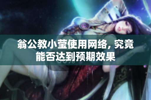 翁公教小莹使用网络, 究竟能否达到预期效果