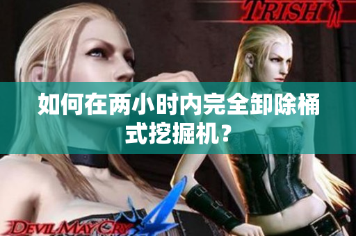如何在两小时内完全卸除桶式挖掘机？
