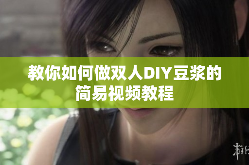 教你如何做双人DIY豆浆的简易视频教程