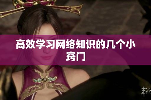 高效学习网络知识的几个小窍门
