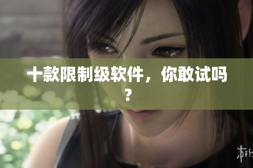 十款限制级软件，你敢试吗？