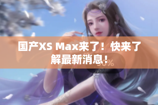 国产XS Max来了！快来了解最新消息！