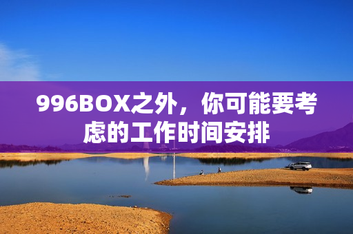 996BOX之外，你可能要考虑的工作时间安排