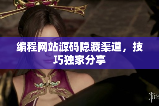 编程网站源码隐藏渠道，技巧独家分享