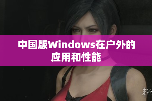 中国版Windows在户外的应用和性能