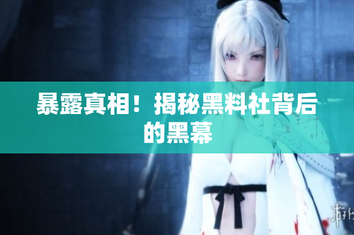 暴露真相！揭秘黑料社背后的黑幕