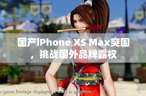 国产iPhone XS Max突围，挑战国外品牌霸权