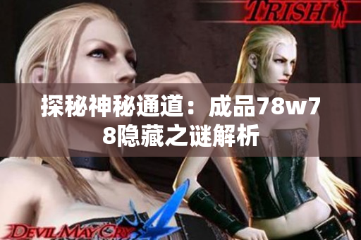 探秘神秘通道：成品78w78隐藏之谜解析