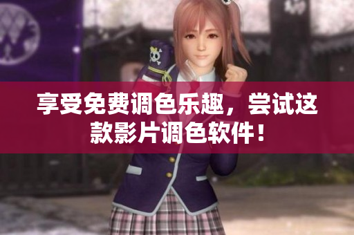 享受免费调色乐趣，尝试这款影片调色软件！
