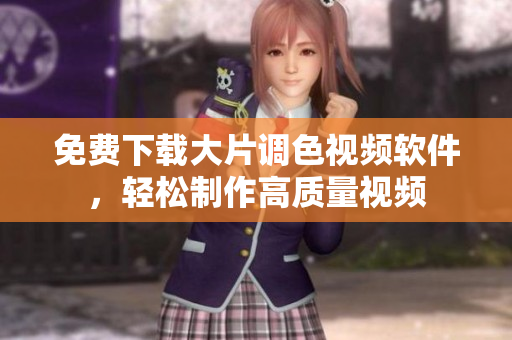 免费下载大片调色视频软件，轻松制作高质量视频
