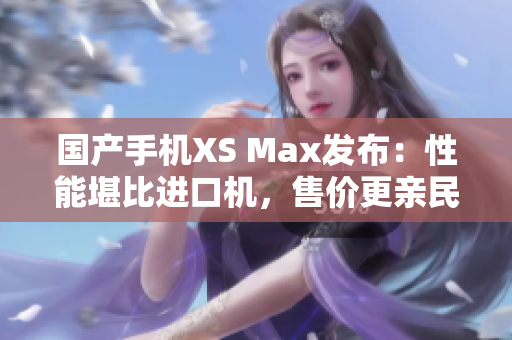 国产手机XS Max发布：性能堪比进口机，售价更亲民！