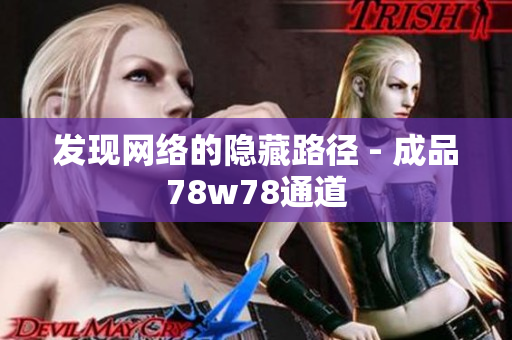 发现网络的隐藏路径 - 成品78w78通道