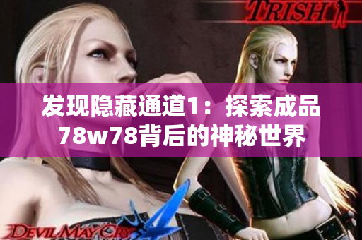 发现隐藏通道1：探索成品78w78背后的神秘世界