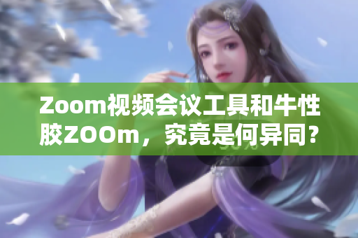 Zoom视频会议工具和牛性胶ZOOm，究竟是何异同？