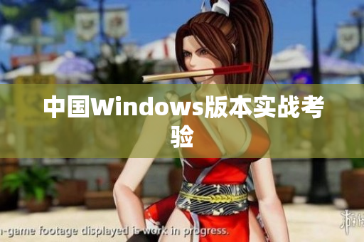 中国Windows版本实战考验