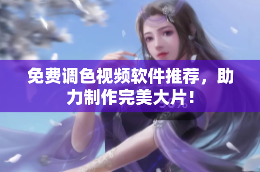 免费调色视频软件推荐，助力制作完美大片！